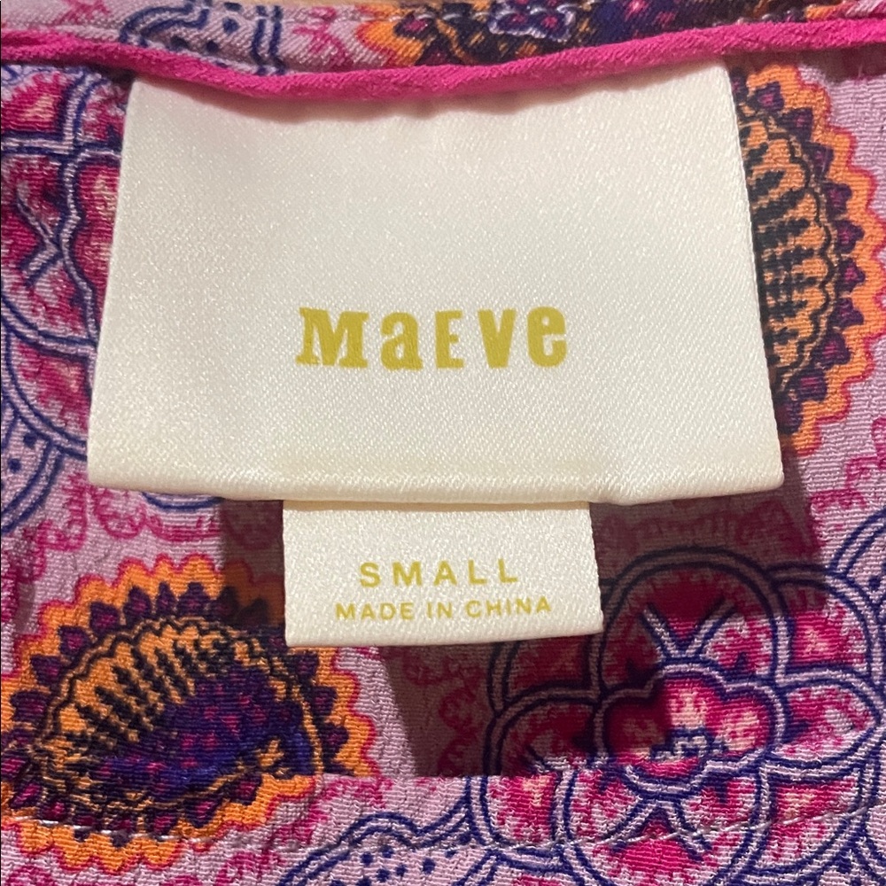 Maeve Multicolor Circular Pattern Blouse - image 2